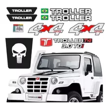 Kit Adesivos Troller T4 Diesel 3.0 Tdi 2009 A 2012 E Capo