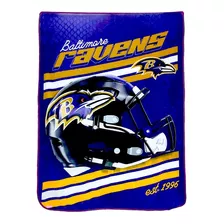 Cobertor Ligero Hd Ultrasuave Nfl Ravens Cuervos Baltimore