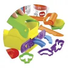 Brinquedo Infantil Mini Fabrica Massinha Com 4 Forminhas