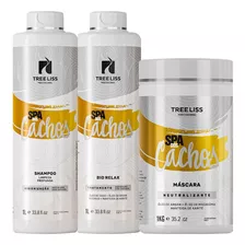 Kit Profissional Spar Dos Cachos Tree Liss 1l 3 Passos