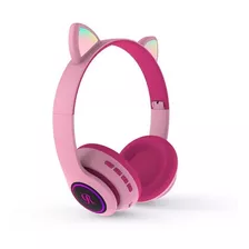 Fone De Ouvido Bluetooth Led Orelha Gato Iuz Headphone