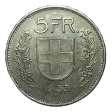 Suiza - 5 Francos 1933 - Km 40 (ref 195)