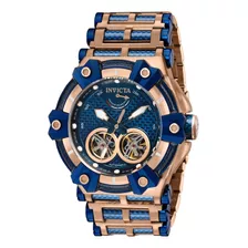 Reloj Invicta 37291 Azul, Oro Rosa Hombres Color De La Correa Oro Rosa/azul Color Del Bisel Oro Rosa/azul Color Del Fondo Azul