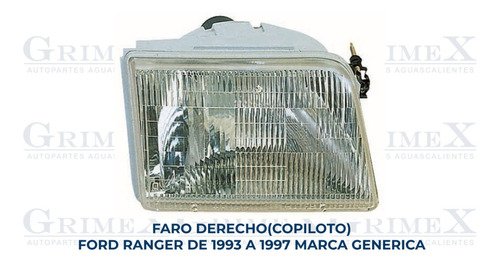 Faro Ford Ranger 1993-93-1994-1995-1996-1997-97 Der Foto 2