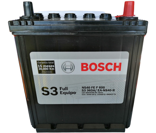 Batería Bosch S3 Ns40 Spark Forsa, Hyundai I10, Picanto $60