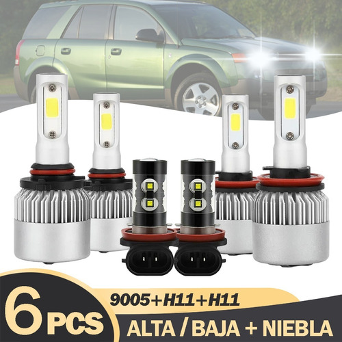 Luz Alta/baja/niebla Kit Faros Led 8000lm Para Saturn Foto 10