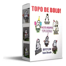 Pacote 15 Arquivos Topper Topo De Bolo Bento Flork Studio