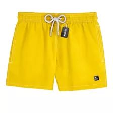 Short Praia Masculino Estampa Mauricinho Amarelo Yellow 0094