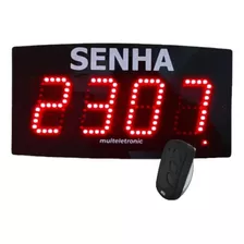 Painel De Senhas Sequencial Led Controle S/ Fio (completo)