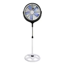 Ventilador De Pie Star Trak Stpg20 Turbo Negro Con 5 Palas Color Azul De Plástico, 20 De Diámetro 220 v