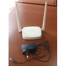 Router Wifi 4 Puertos N301 Blanco Modem 2 Antenas 