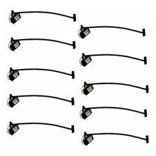 Kit 10 Suporte Braço Para Refletor Led Comum Curvado 75 Cm 