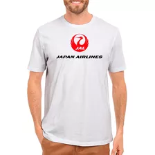Camiseta Japan Airlines Aviação - Camisa 100% Algodão