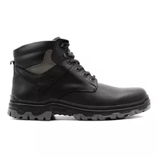 Bota Botín Piel Casual Para Hombre Merano Negro 25-29