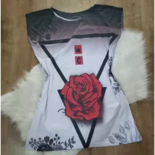 Vestido Feminino, Rosas