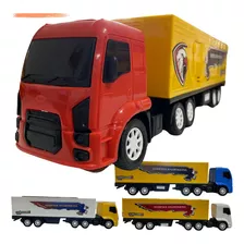 Caminhão Brinquedo Carreta Grande 45cm Container Cargo Ford