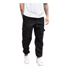 Jogger Mom Cargo Gabardina Elastizado