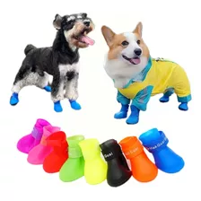 Impermeable Botas De Lluvia De Goma Dog Claw Pet Shoes