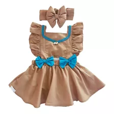 Romper Jardineira Pocahontas Body Roupa Bebe Salopete Menina