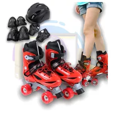 Pack Patines Artísticos 4 Ruedas Con Set De Protecciones