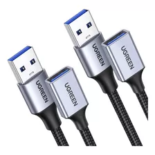 Ugreen Paquete De 2 Cables De Extensión Usb, (3 Pies + 3 Pie