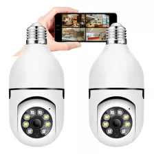 Combo 2 Câmeras Segurança Ip Wifi 360 Hd Infravermelho Cor Branco