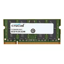 Memoria Ram Crucial Ddr2 4gb Pc2-6400 800mhz Sodimm Lapt Amd