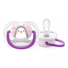 Chupeta Ultra Air Philips Avent 0-6 Meses Pinguim Rosa 1 Un