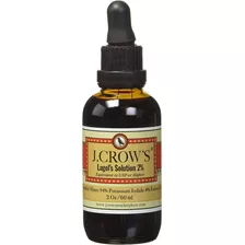 J.crow's Lugol Solución De Yodo 2 Oz 2% Importado