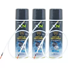 3x Spray Com Sonda 320ml Limpa Ar Condicionado Higienizador