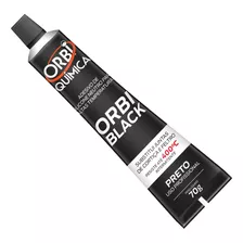 Silicone Cola Junta Alta Temperatura Orbi Black 598 70g 400c