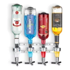 Dispenser 4 Garrafas Bebidas Suporte Dosador Drink Bar