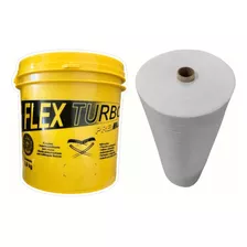 Borracha Liquida Flex Turbo 3,6lts + Manta Bidim Vp 50