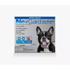 Antipulgas Carrapatos Nexgard 28,3mg 4,1 - 10kg Cão 3 Comp