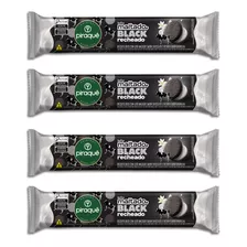 Biscoito Maltado Black Recheado Baunilha Piraquê-kit 4un 85g