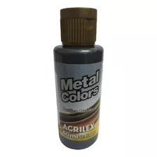 Tinta Acrílica Metal Colors Preto - 520 - Acrilex - 60ml