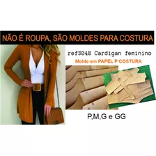 Molde Para Costura Cardigan Sobretudo Feminino Ref3048