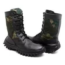 Bota Coturno Militar Extra Leve Comfortável Adulto Infantil