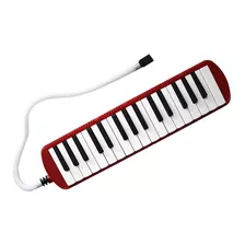 Melodica A Piano Parquer 32 Notas Con Funda Manguera Color Rojo