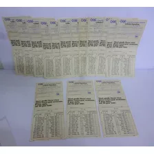 Lote Com 15 Volantes De Loteria Esportiva Teste 184 1974