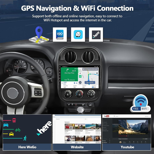Radio Estreo Android 11 Para Automvil Para Jeep Compass Pa Foto 4