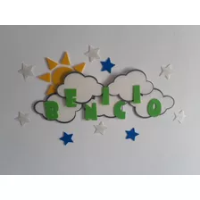 Cartel Decoración Cuarto De Niños Con Nombre Impreso En 3d 