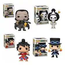 Funko Pop Set One Piece: Luffy, Brook, Sabo, Crocodile