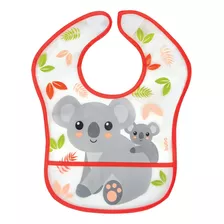 Babador Infantil Impermeável C/ Bolso Coletor Coala Buba