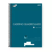 Caderno Universitário Capa Dura 96fls Quadriculado 7x7mm Spiral 1 Un 27.5cm X 20cm