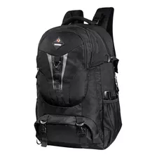 Mochila Urbana Grande Camping 50 Litros Con Ajuste Abdominal Y Pectoral Espalda Acolchada Multiples Bolsillos Porta Laptop