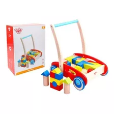 Caminador De Madera Con Bloques Tooky Toy