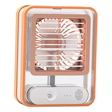 Ventilador De Aire Acondicionado Portátil Con Luz,