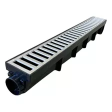 Ralo Linear Piscina Banheiro Grelha Alumínio Coletor 7x50cm 