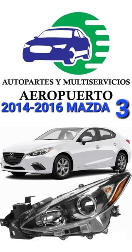 2014-2015-2016 Mazda 3 Faro Foco Unidad Delantera Lh Nueva!! Foto 2